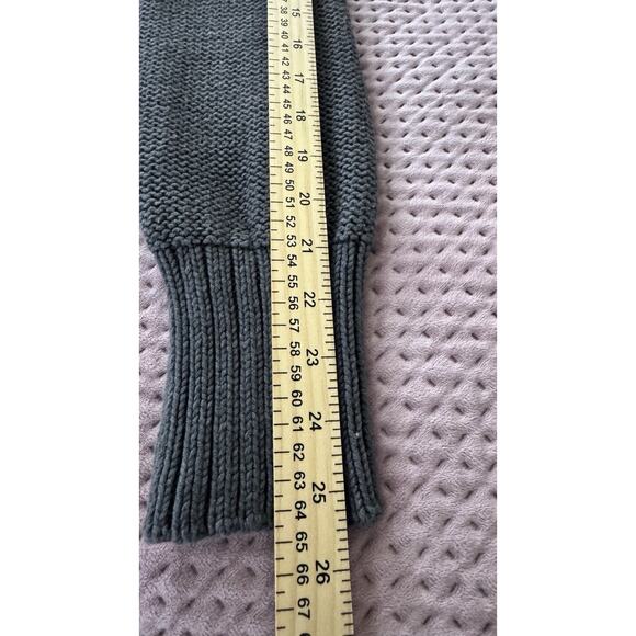 CALVIN KLEIN Women’s Gray Hooded Knit Cardigan Sweater Size Large Fall Cozy - Picture 8 of 12